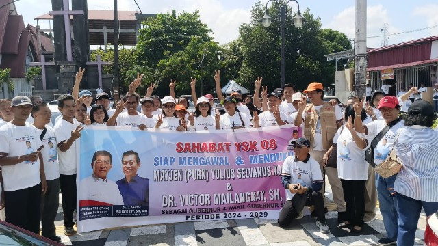 Bersama Tim Relawan Lain, Sahabat YSK 08 di 15 Kab/Kota Bergerak Simultan Siap Menangkan YSK-VM