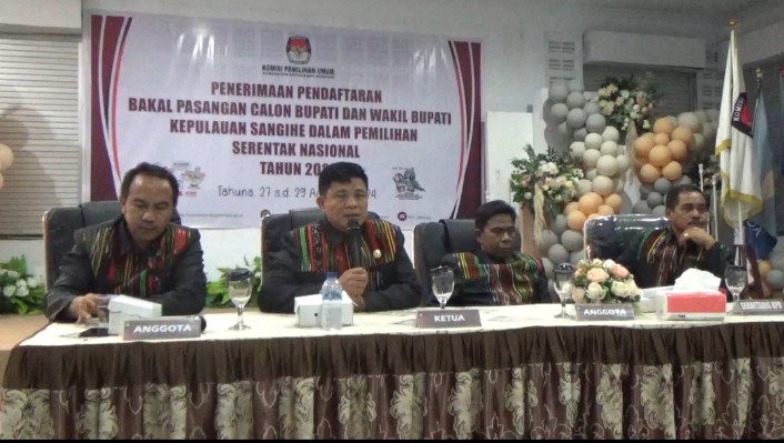 Penutupan Pendaftaran Pasangan Bakal Calon Bupati dan Wakil Bupati Kepulauan Sangihe