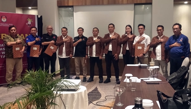 Sudah Ditetapkan KPU, 4 Paslon Resmi Berkompetisi Pilkada Manado, Bawaslu: Tahapan Kampanyenya akan Diawasi Ketat