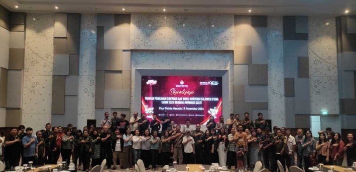 KPU Sulut Bersama FORWAD Gelar Sosialisasi Tahapan Pilkada 2024