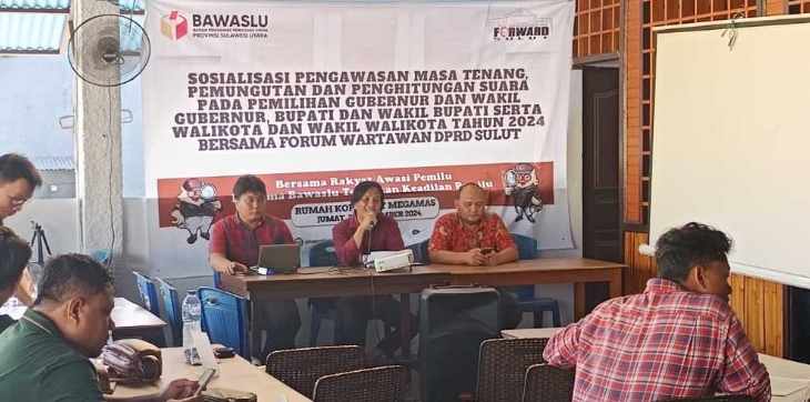 Bawaslu dan Forward Sulut Sosialisasi Pengawasan Masa Tenang