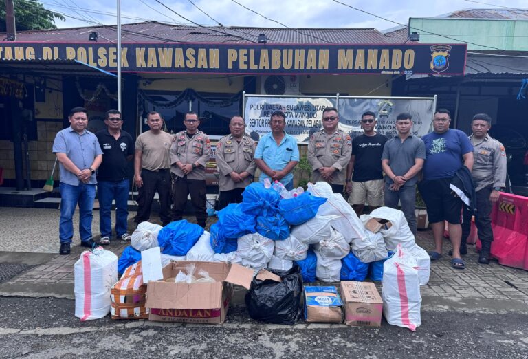 Polsek Pelabuhan Manado, Gagalkan Penyelundupan Miras Ke Wilayah Perbatasan