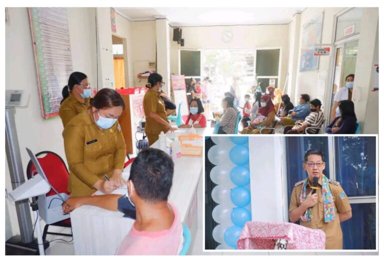 Wali Kota Hengky Honandar Launching Pemeriksaan Kesehatan Gratis di Kota Bitung
