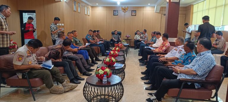 Jaga Kondusivitas Kota Jelang Idul Fitri, Wali Kota Bitung Gelar Rakor Bersama Forkopimda