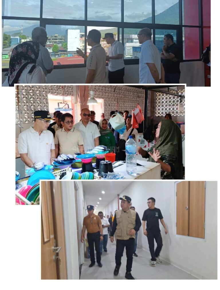 Wali Kota Bitung dan Wakil Wali Kota Tinjau Gedung BBC, Pasar Cita dan RSUD Pratama