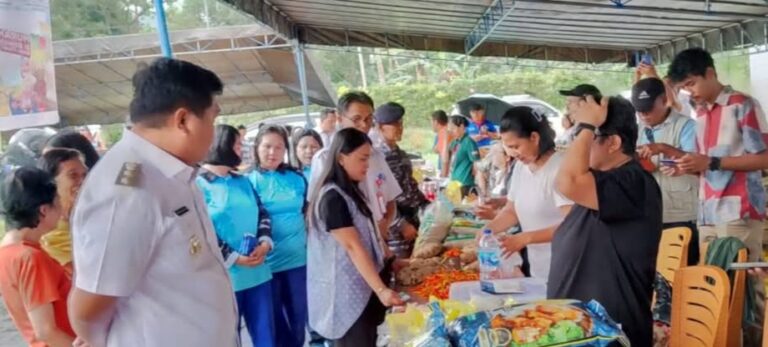 Wabup Tendris dan Waka TP-PKK Sangihe Pantau Gelaran GPM di GOR Manente