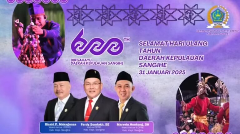 Rapat Paripurna HUT Daerah Kepulauan Sangihe Ke-600 Tahun