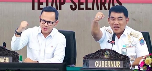 Didepan Wamendagri, Gubernur Yulius Tegas Minta Bupati/Wali Kota se-Sulut Pangkas Anggaran Tidak Perlu
