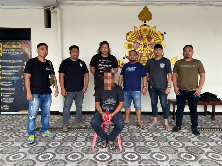 Sempat Buron, Pelaku Penganiayaan di Girian Bawah Berhasil Diringkus Tarsius  Polres Bitung