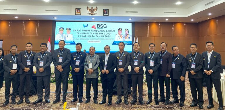 Wali Kota Bitung Hadiri RUPS Luar Biasa di Kantor Pusat Bank Sulut-Go Manado