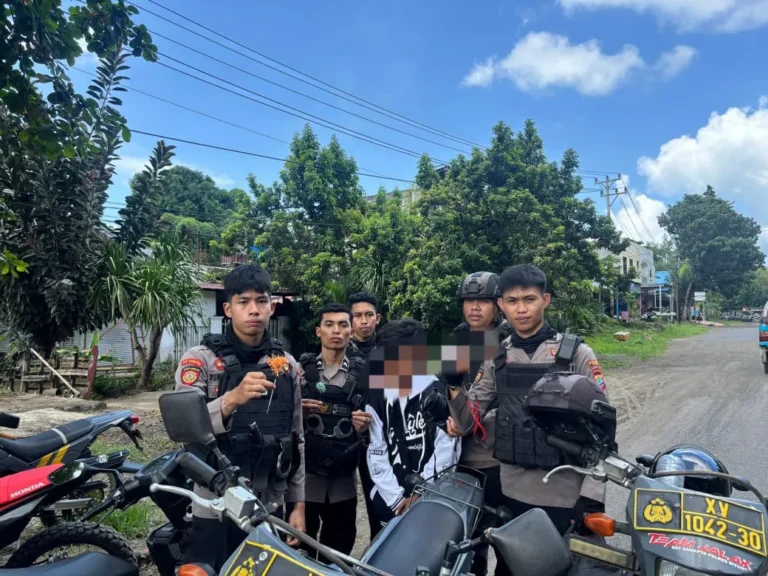 Bawah Panah Wayer, Siswa SMK Diamankan Tim Patroli Polres Bitung