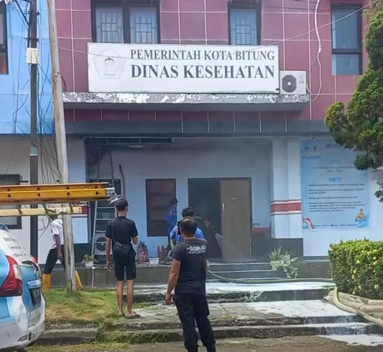 Pegawai Dinkes Bitung Panik, Meteran Listrik Meledak
