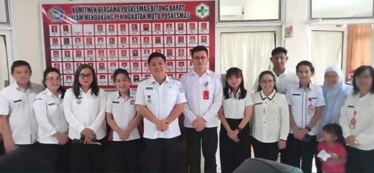 Tinjau Posyandu dan Fasilitas Kesehatan di Puskesmas Bitung Barat, Wawali: Penangan Stanting Harus di Lakukan Sejak Dini.