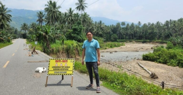 Abrasi Jalan Langsung di Perbaiki, Muliyadi Paputungan Apresiasi Langkah Cepat BPJN
