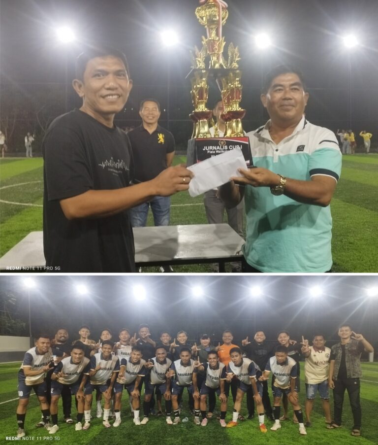 Navigasi Bitung Spektakuler! Raih Juara 1 di Turnamen Mini Soccer Jurnalis Cup I 2025