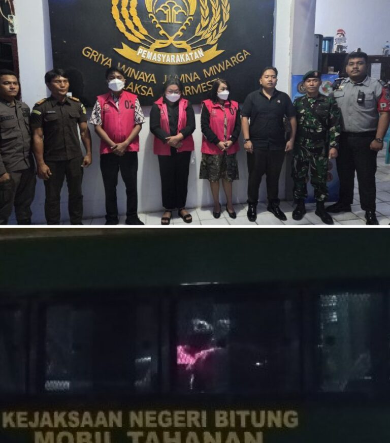 Kejari Bitung Tetapkan Tiga Tersangka Kasus Menghalangi Penyidikan Perjalanan Dinas DPRD Kota Bitung.