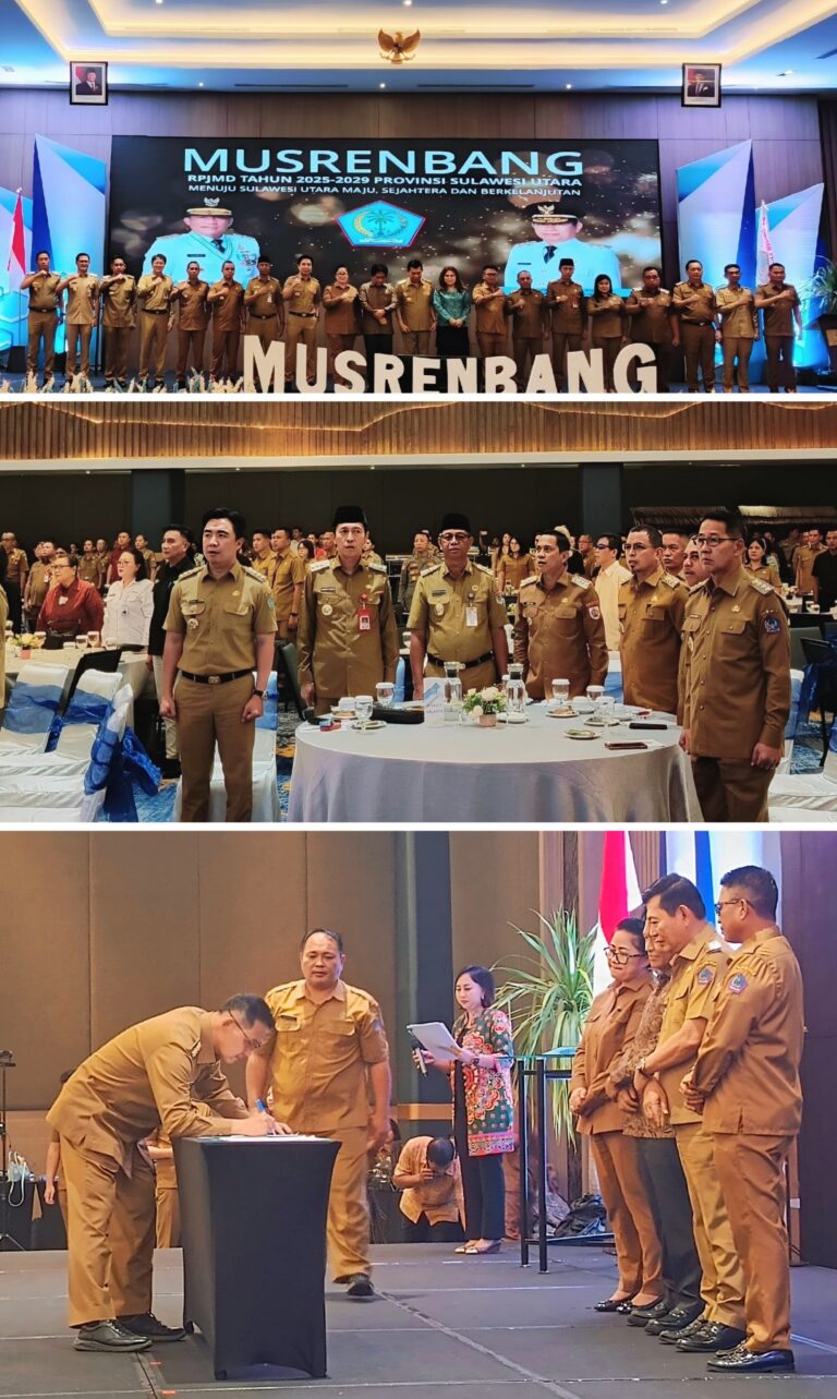 Hadiri Musrenbang RPJMD Sulut, Wali Kota Bitung: Siap Berkontribusi Aktif Dalam Mewujudkan Visi Besar Sulut Maju