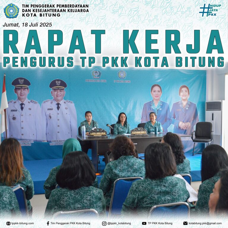 Ellen Honandar Sondakh Pimpin Rapat Kerja Pengurus TP. PKK Kota Bitung Tahun 2025