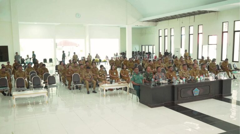 Pemkab Sitaro Terimah Arahan Presiden Prabowo Peluncuran Koperasi Merah Merah Putih