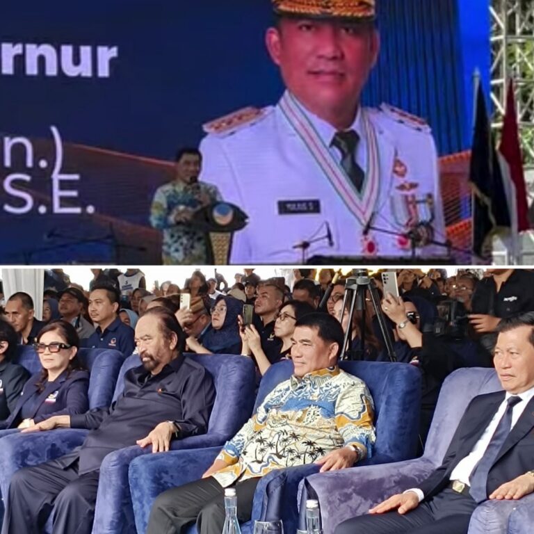 Gubernur Yulius  Sambut Hangat Surya Paloh di Pembukaan Rakerda Partai NasDem Sulut: “Sinergi Demi Sulawesi Utara yang Maju”