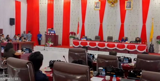 Rapat Paripurna Tingkat 1 Ranperda RPJMD Sangihe 2025-2029