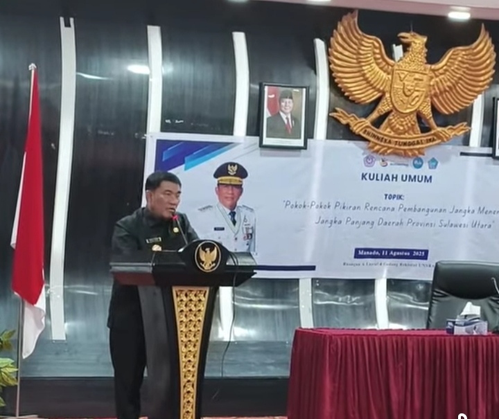 Kuliah Umum Digelar Unsrat, Gubernur Yulius Beber RPJMD dan RPJPD Sulut hingga 20 Tahun Kedepan