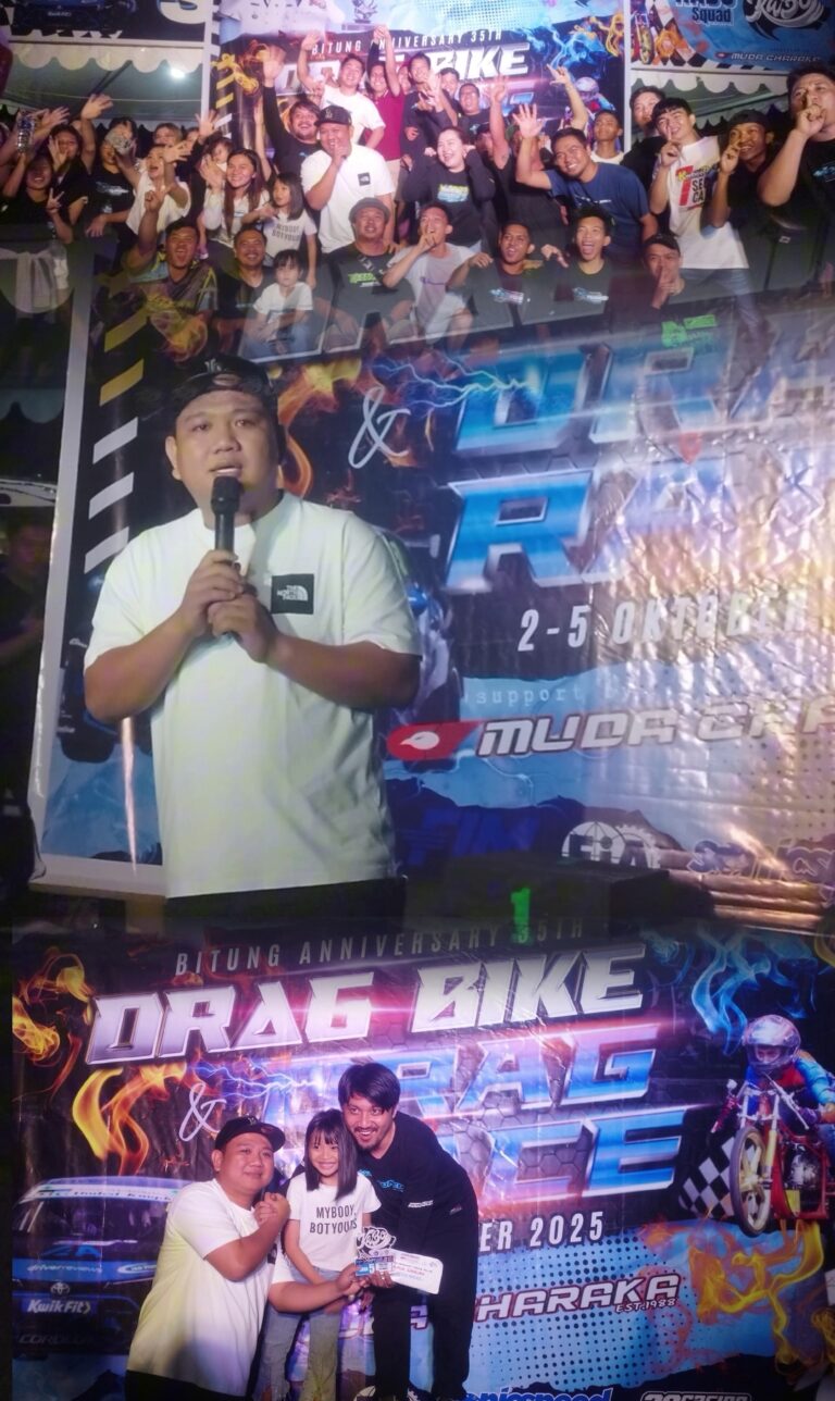 Wawali Randito Maringka Resmi Tutup Event Drag Bike dan Drag Race Kabo Squad Tahun 2025