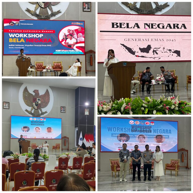 Digelar di Manado, Elizabeth Runtu SH Tampil Sebagai Narsum Workshop Bela Negara Tingkat Nasional