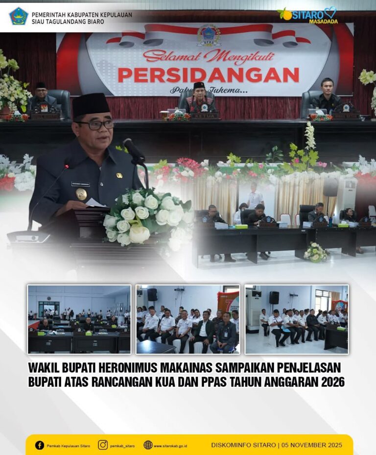 Sinergitas Pemkab dan Dekab Sitaro Satu Langkah Menyusun Arah Pembangunan 2026