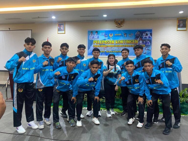 Atlit Wushu Sitaro Borong Medali Emas di Porprov Sulut 2025
