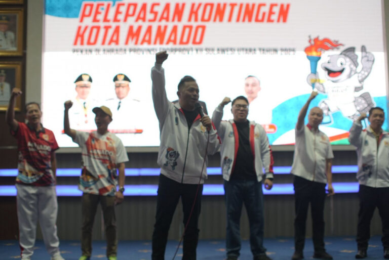 Wawali Richard Sualang Lepas 583 Atlet Manado Bertarung di PORPROV XII Sulut 2025