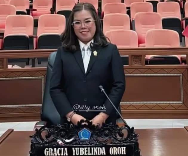 Gracia Oroh Bacakan Hasil Reses Dapil Minahasa Tomohon di Paripurna DPRD Sulut